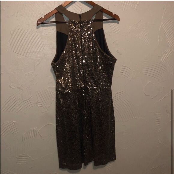 Women’s Gianni Bini Bronze Sequin Party Dress - Picture 4 of 8